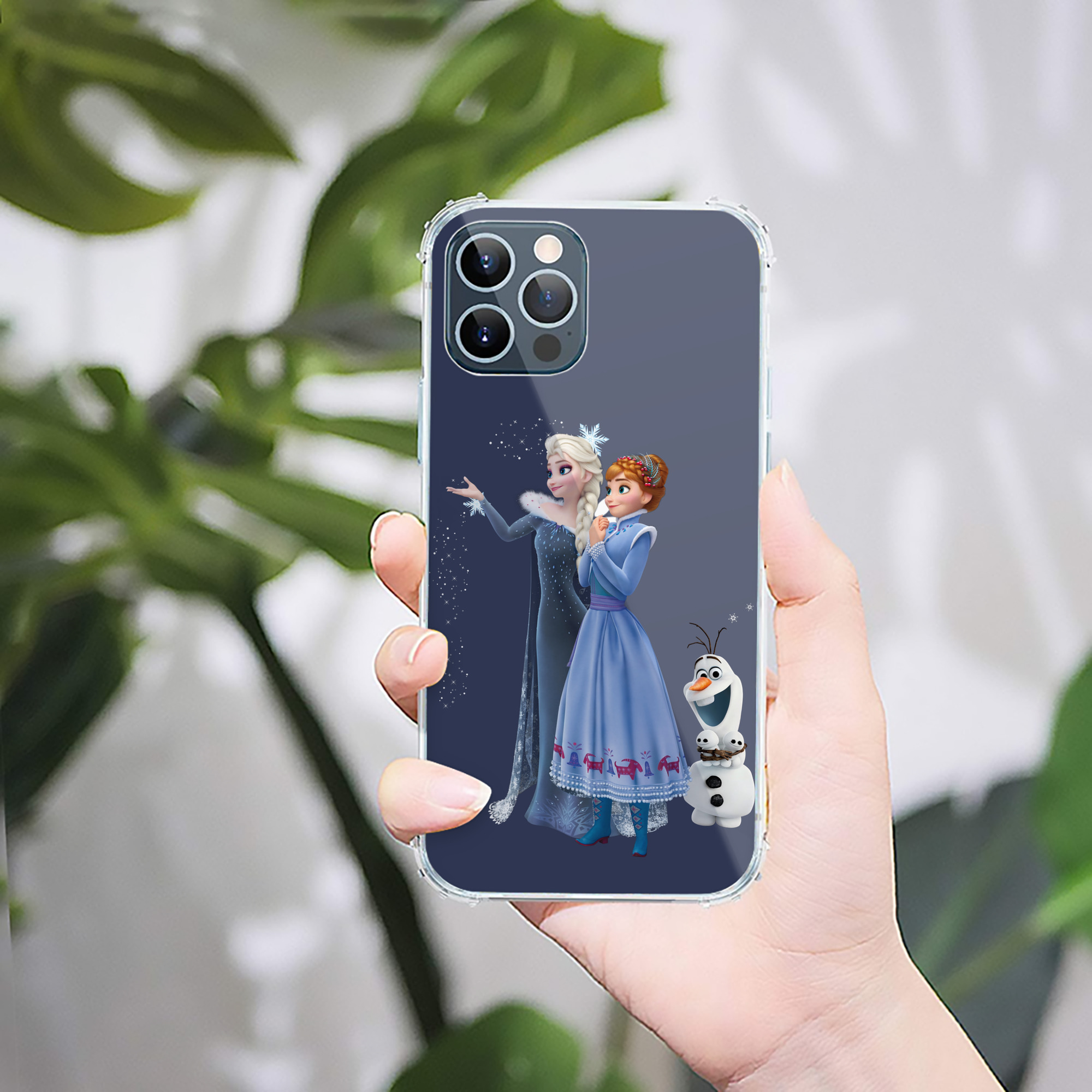 （画像用） アナと雪の女王 アンナ エルサ Frozen Anna Elsa 【iPhone 12シリーズ対応】透明スマホケース（クリアソフトケース）